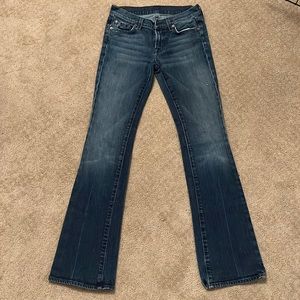 7 for All Mankind flared jeans. Size 25